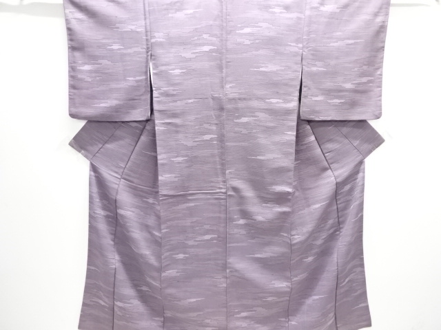 JAPANESE OMESHI KIMONO / ANTIQUE KIMONO / TAISHO ROMAN STYLE / SILK / WOVEN MIST